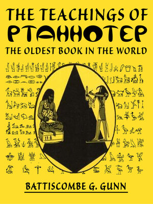 cover image of Teachings of Ptahhotep